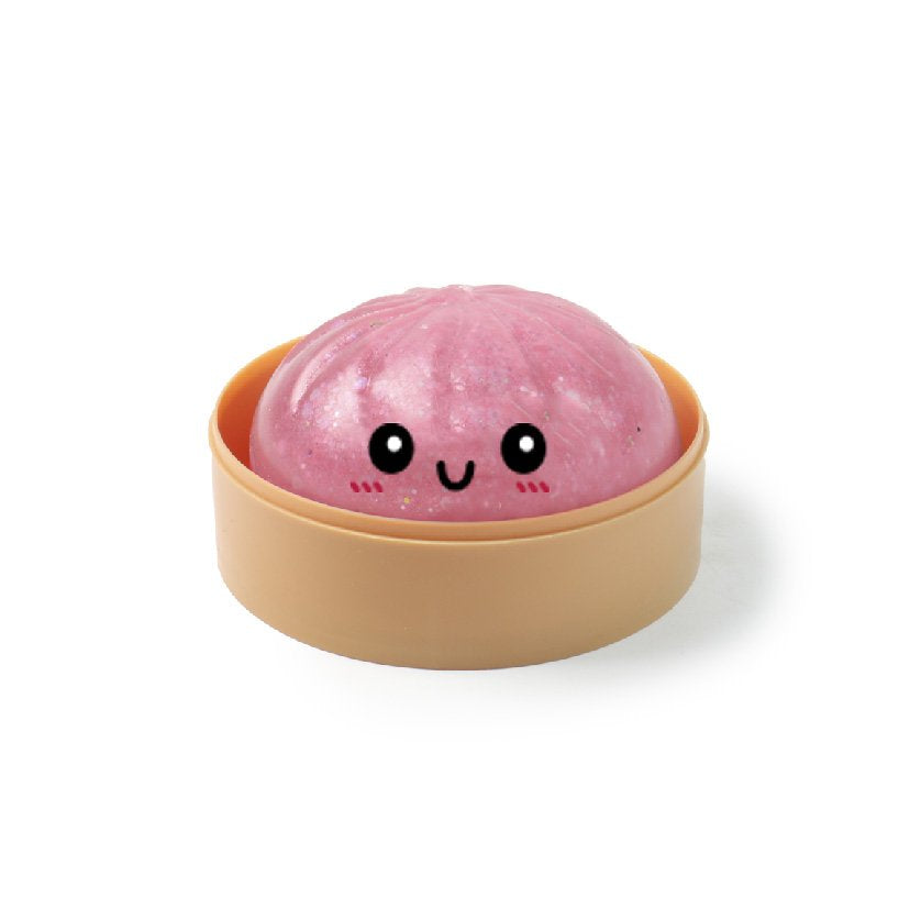 Stokomani Squishy Dumpling Kawaii Pop Jelly Gel jouet sensoriel pailleté