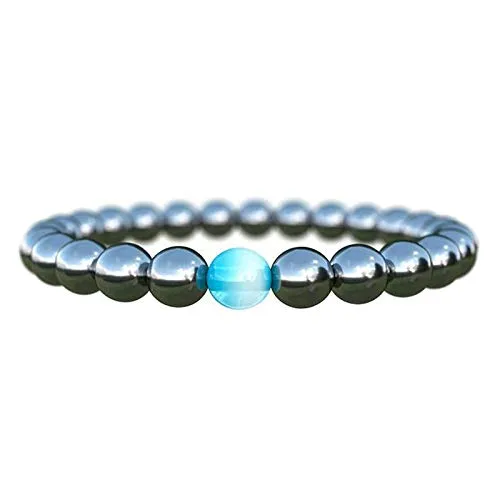 Shop-Story Lifestyle Bracelet hématite Opale bleue