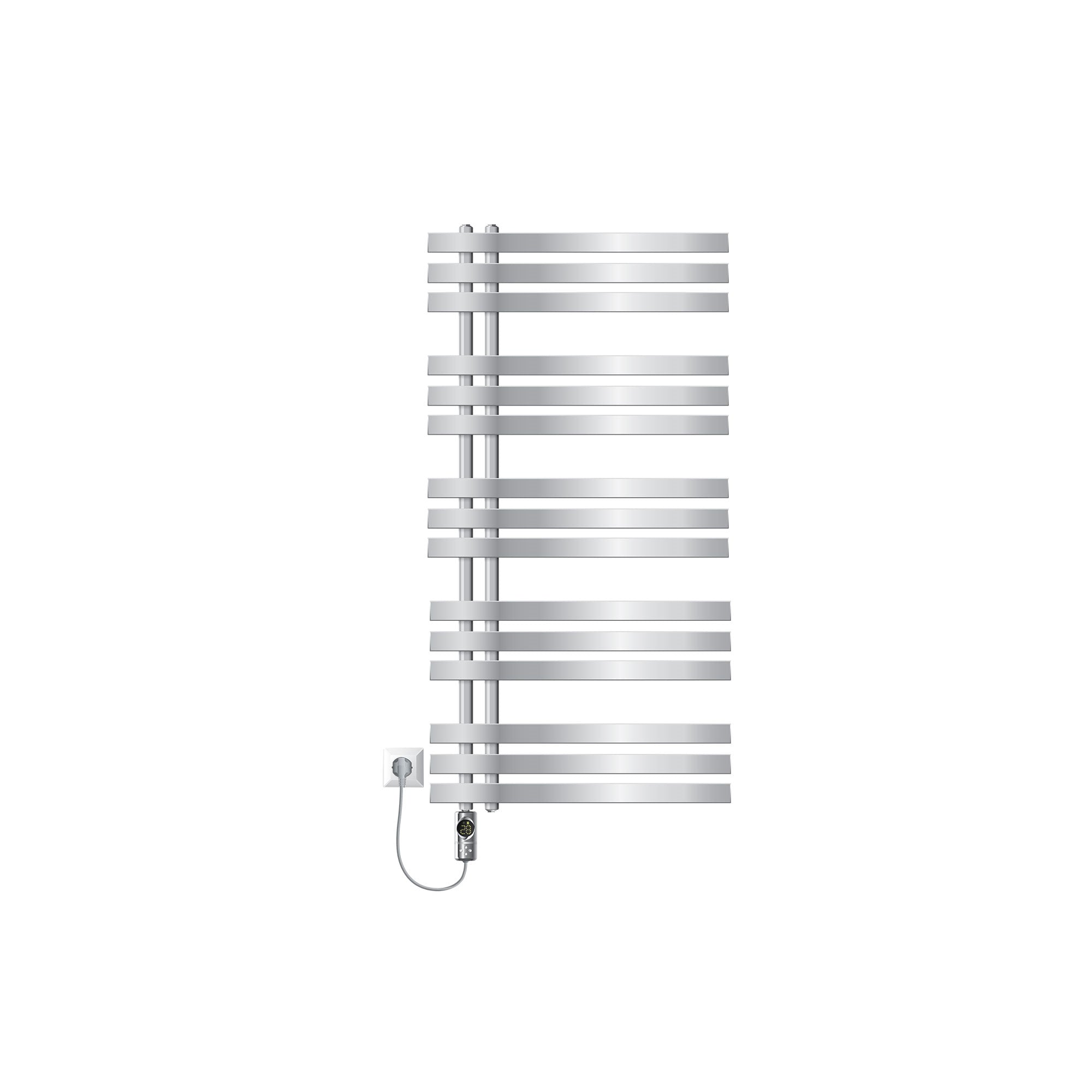 ECD Germany LuxeBath radiateur sèche-serviettes 600x1200 chromé 1200W