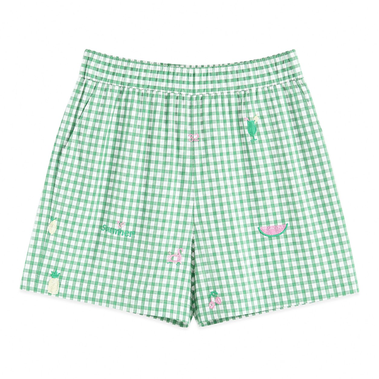 Stokomani Mode Short brodé vert femme taille 36