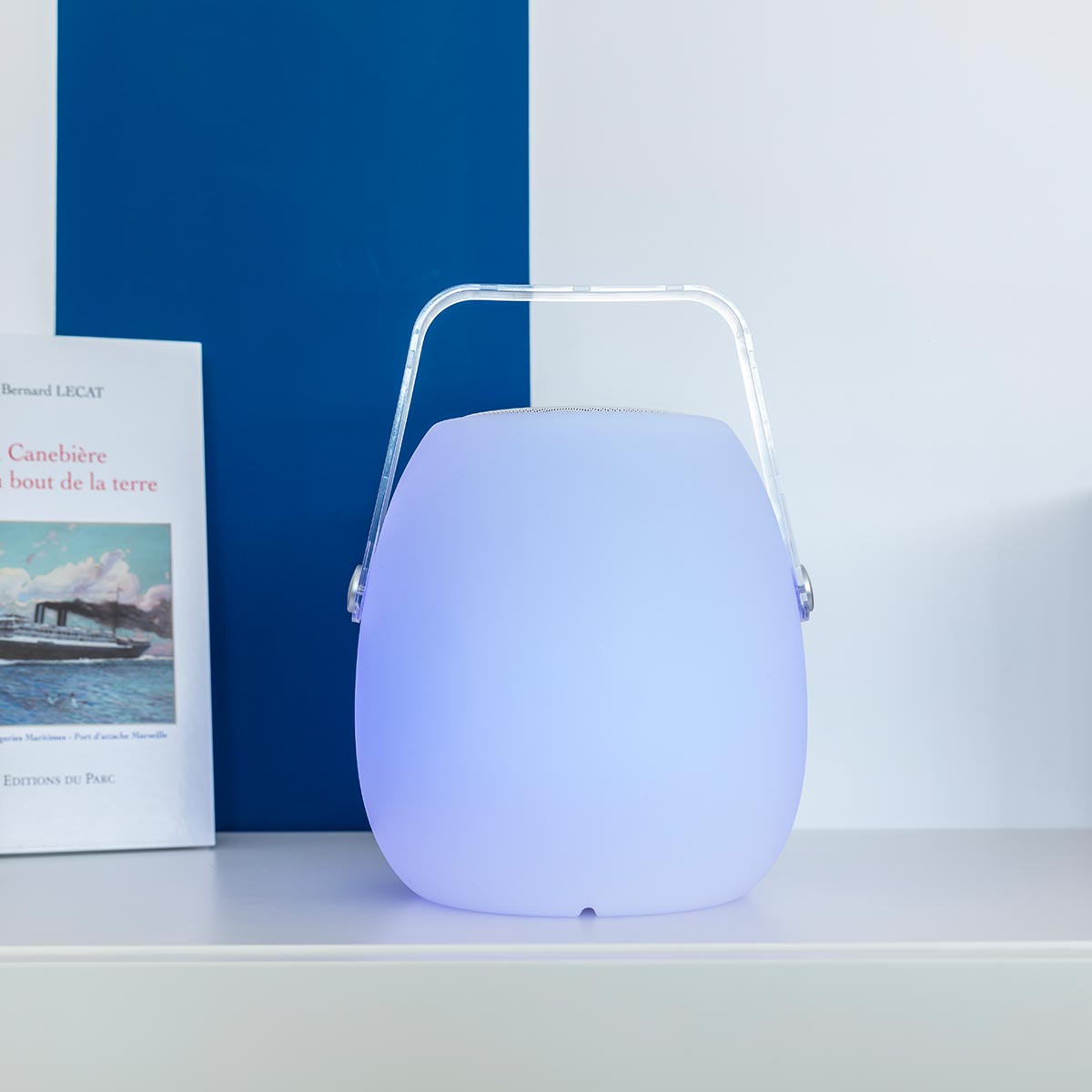 Red Deco So Play H30cm lampe sans fil enceinte bluetooth blanc