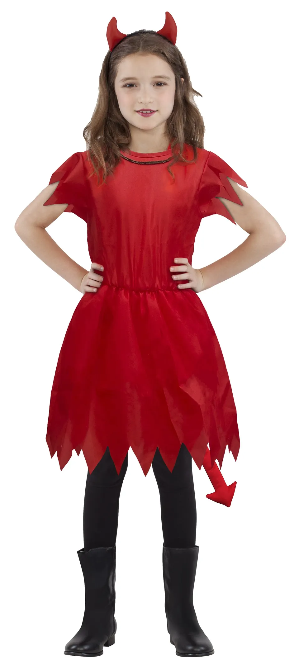 Stokomani Fêtes déguisement Halloween fille orange polyester