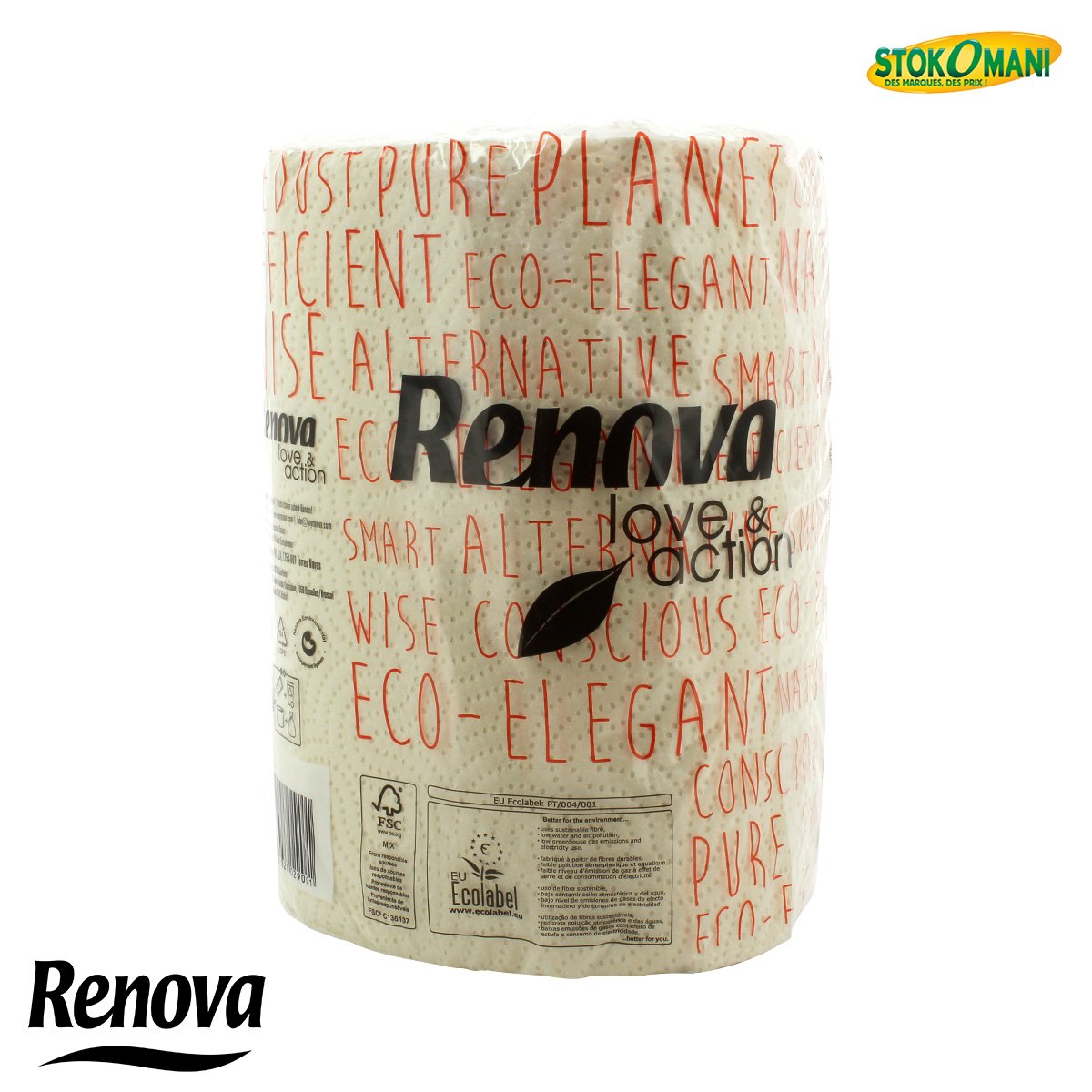 Renova essuie-tout compact 100 feuilles cuisine maison