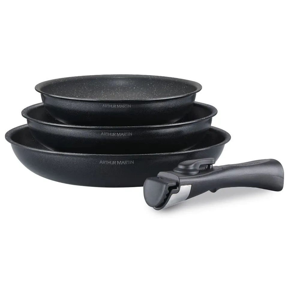 Arthur Martin AM130B set 3 poêles 20-24-28 cm induction