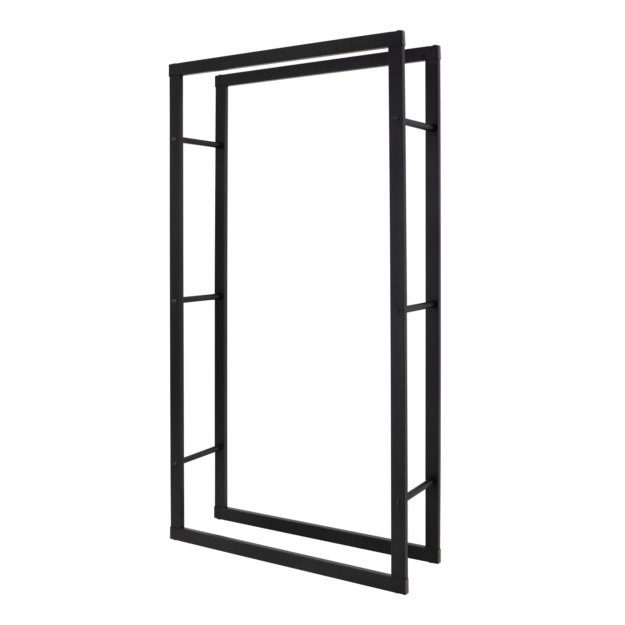 ML-Design Range-bûches acier gris foncé 60x25x150 cm