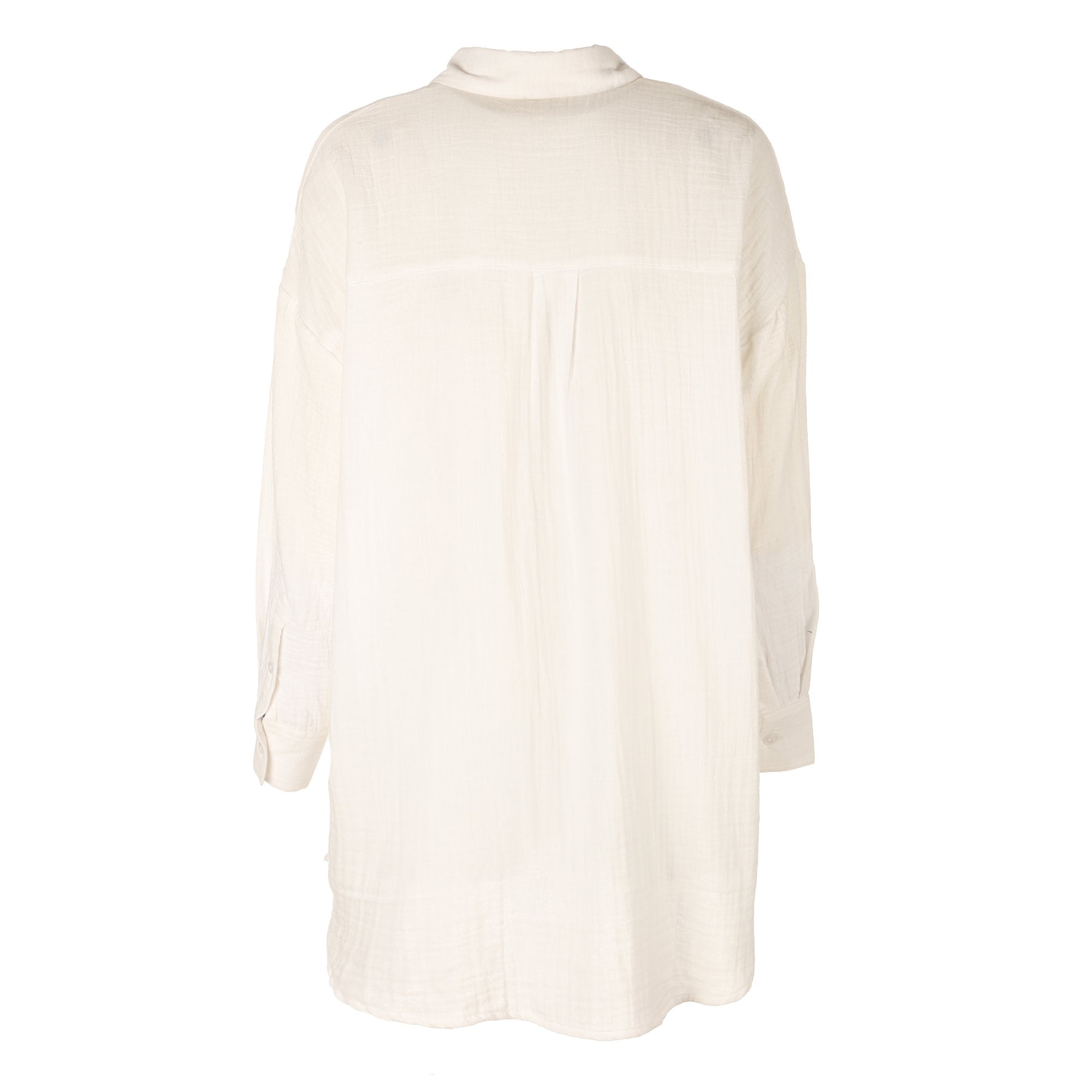 Chemise oversize gaze de coton Blanc Taille 40 Femme