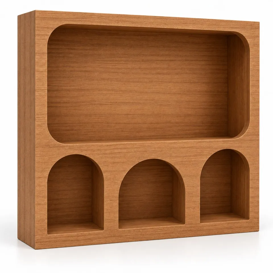 Stokomani Déclic Home Étagère niche MDF 55x9x50 cm