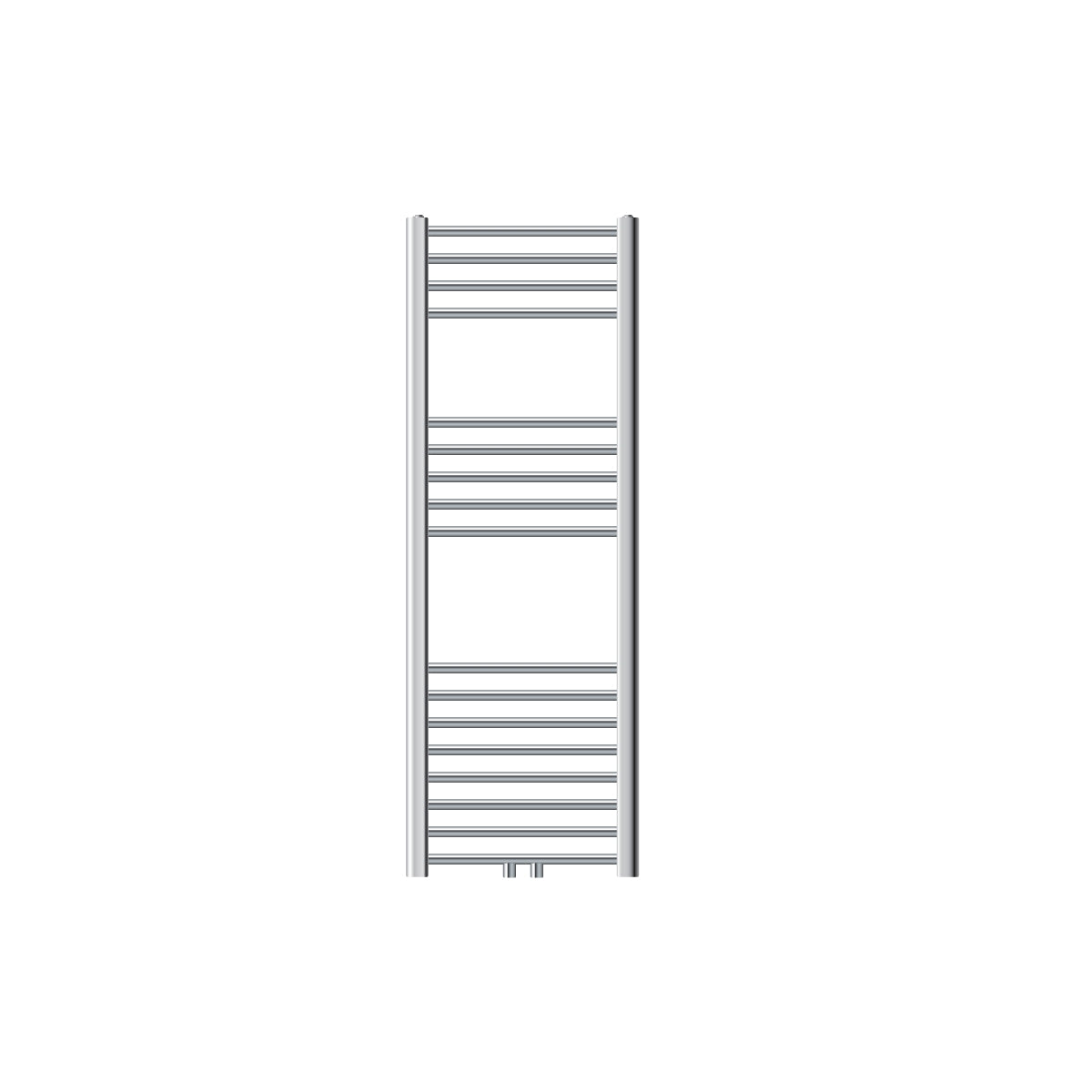 ECD Germany Heizungen Radiateur 400x1200 mm Chromé Cintré