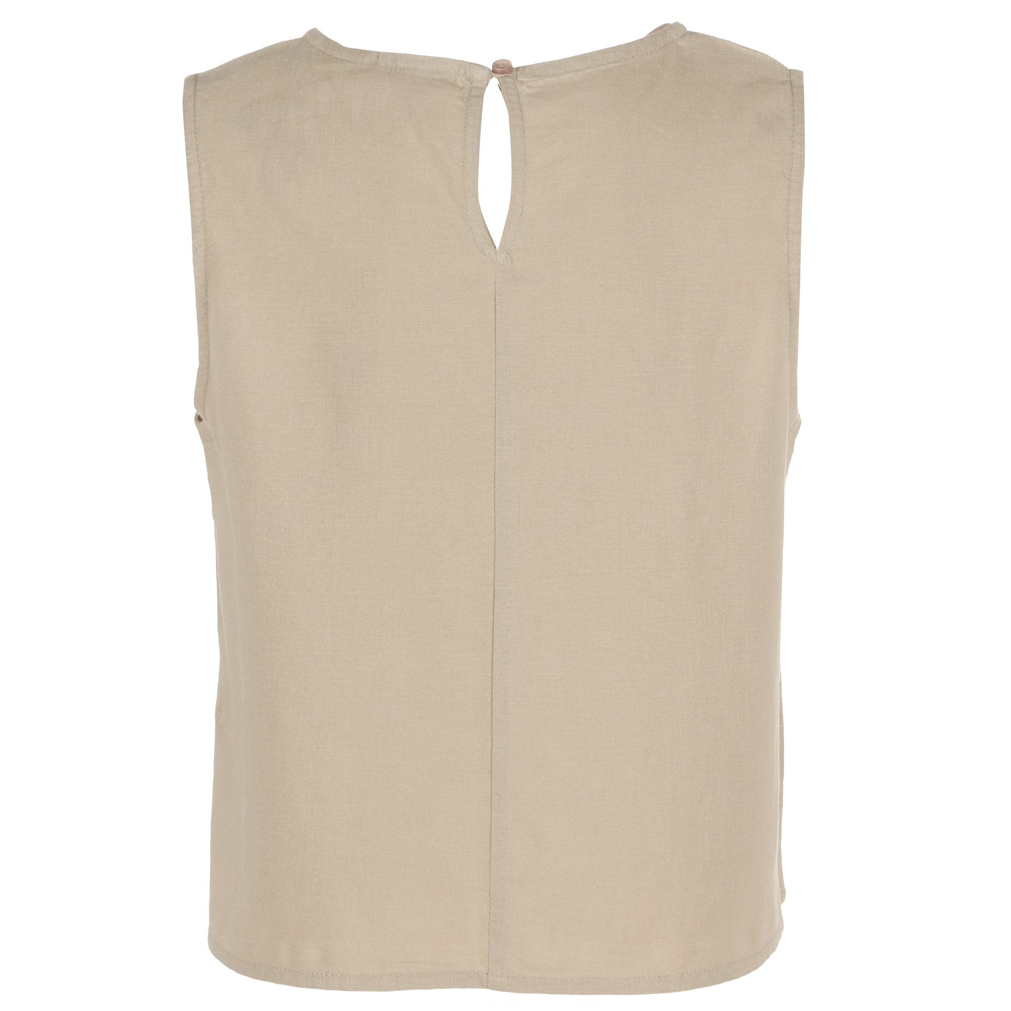 Stokomani Mode Top Sans Manche Beige Femme Taille 42