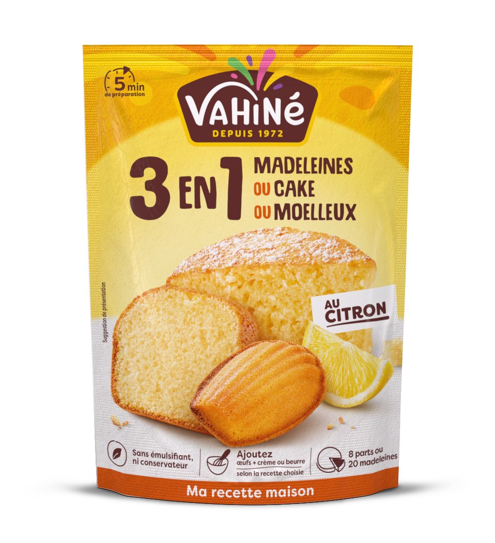 Stokomani Épicerie préparation gâteaux 3 en 1 citron