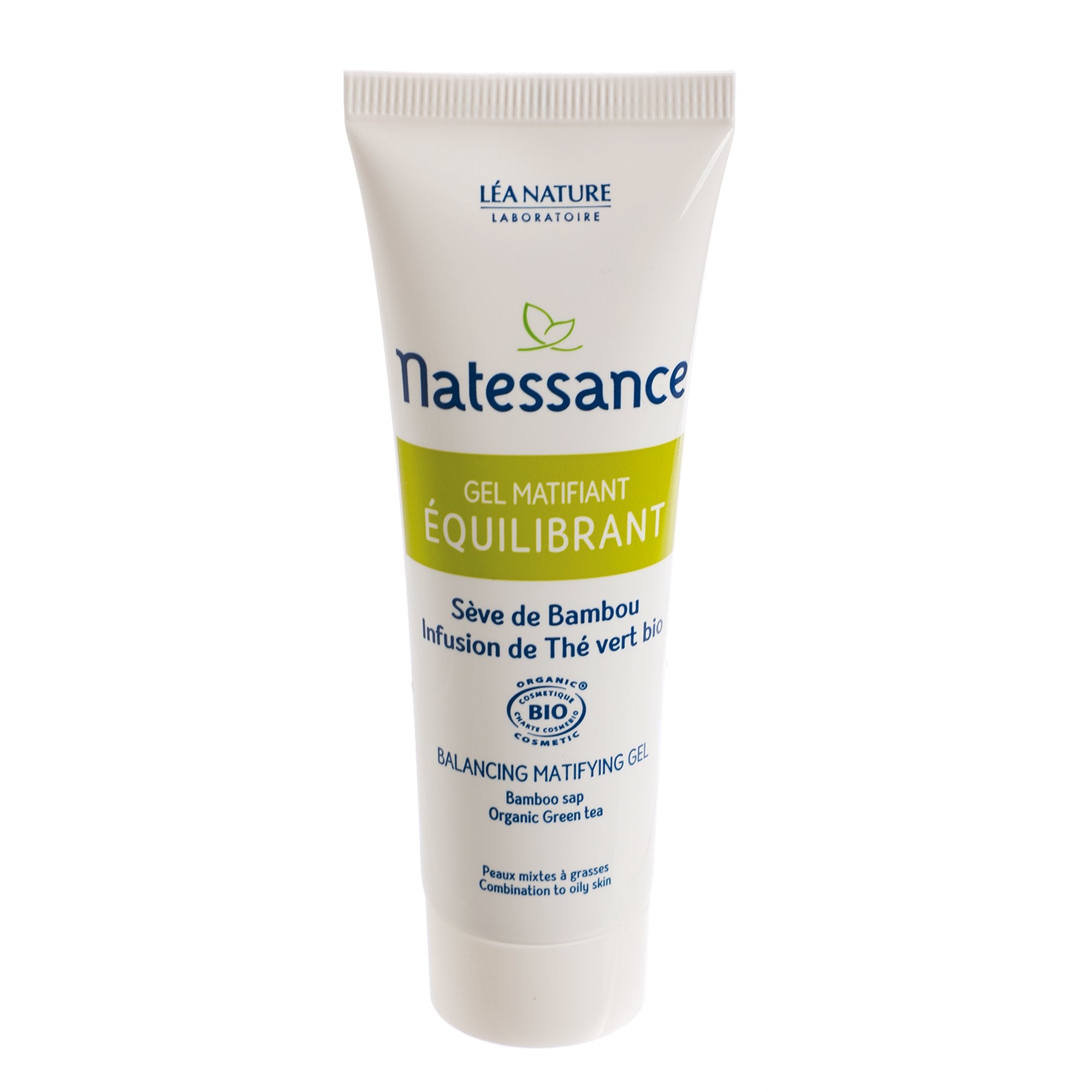 Natessance gel matifiant bambou thé vert bio visage