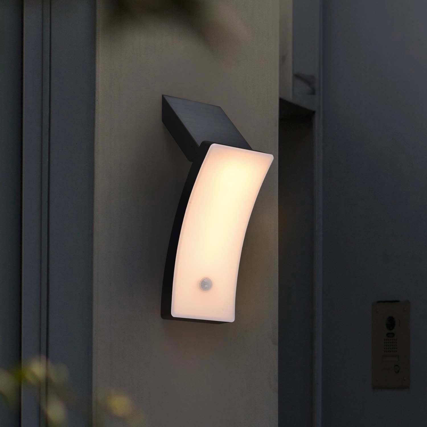 Red Deco Kira applique solaire gris LED blanc H29,6 cm