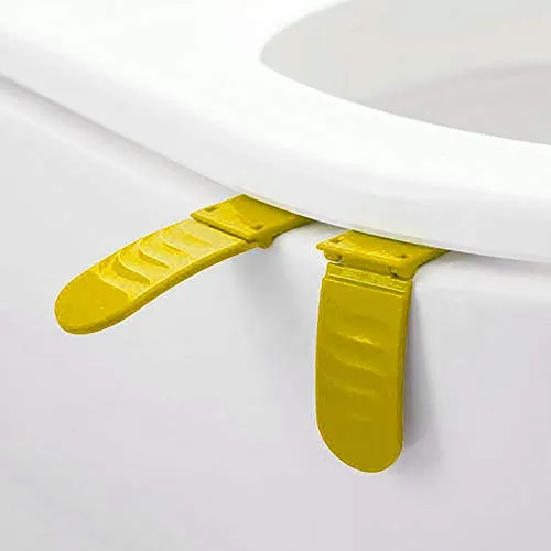 Shop-Story Maison lève-cuvette toilette portable jaune pliable