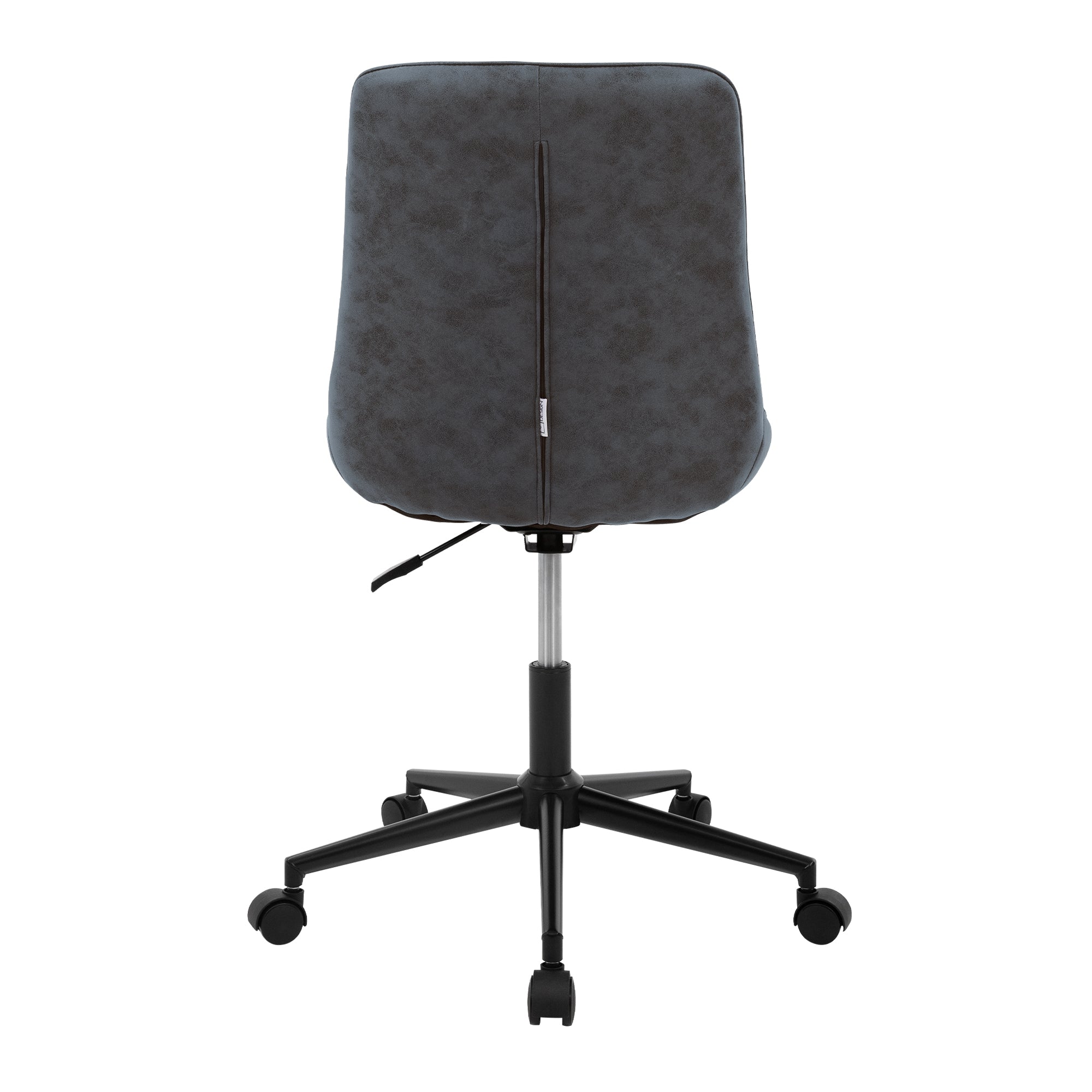 ECD Germany chaise de bureau similicuir roulette marron réglable