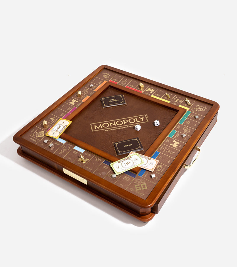 Monopoly De luxe en bois jeu de société famille