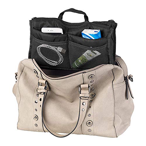 Shop-Story Lifestyle organisateur sac à main noir tissu