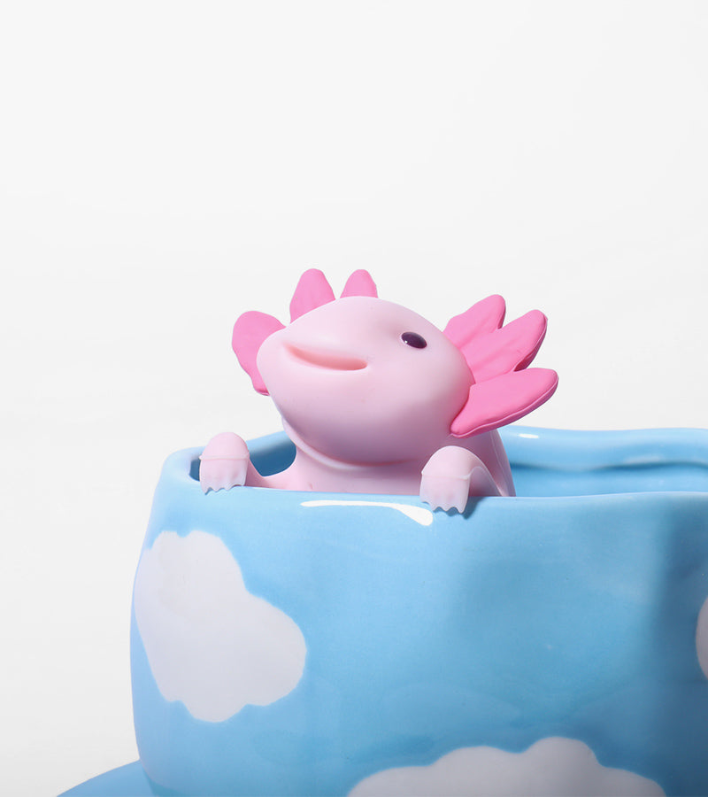 L'avant gardiste axolotl infuseur à thé silicone tasse