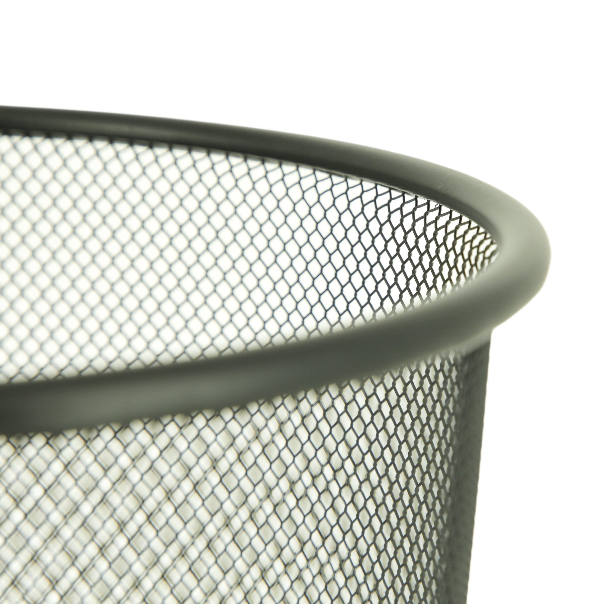 Stokomani Maison Poubelle noire en métal 24 cm bureau