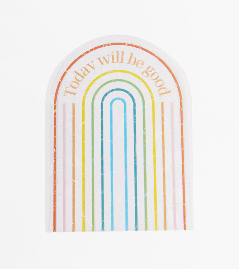 L'avant gardiste Objets déco pack 3 stickers arc-en-ciel fenêtre