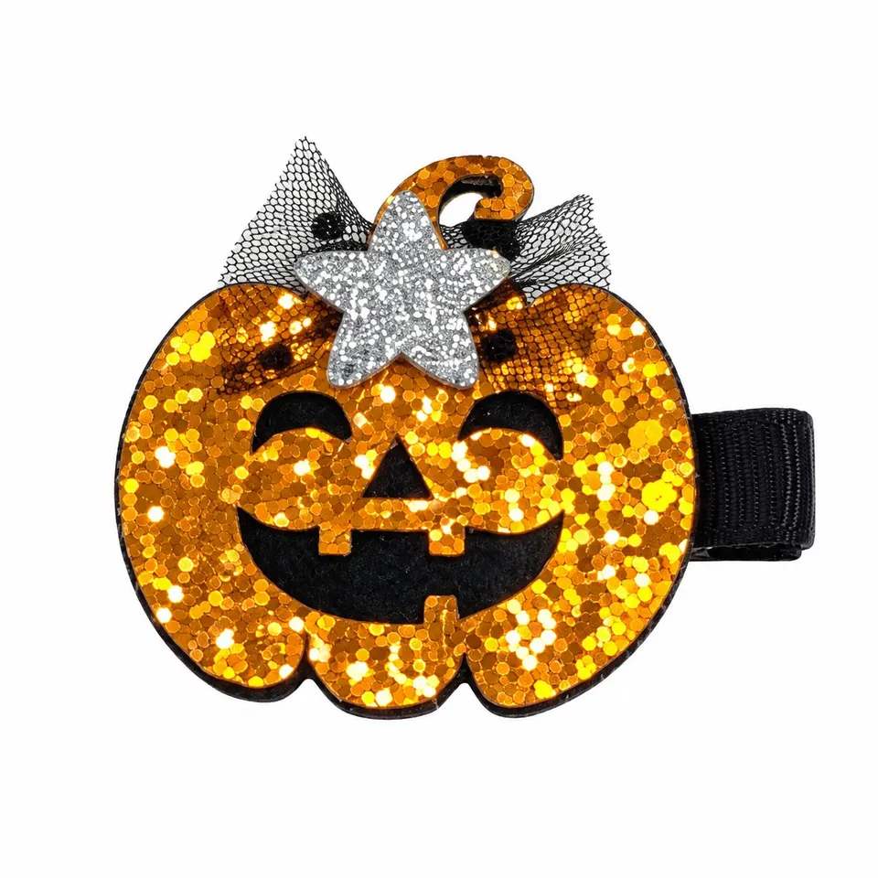 Stokomani Beauté pince à cheveux Halloween orange