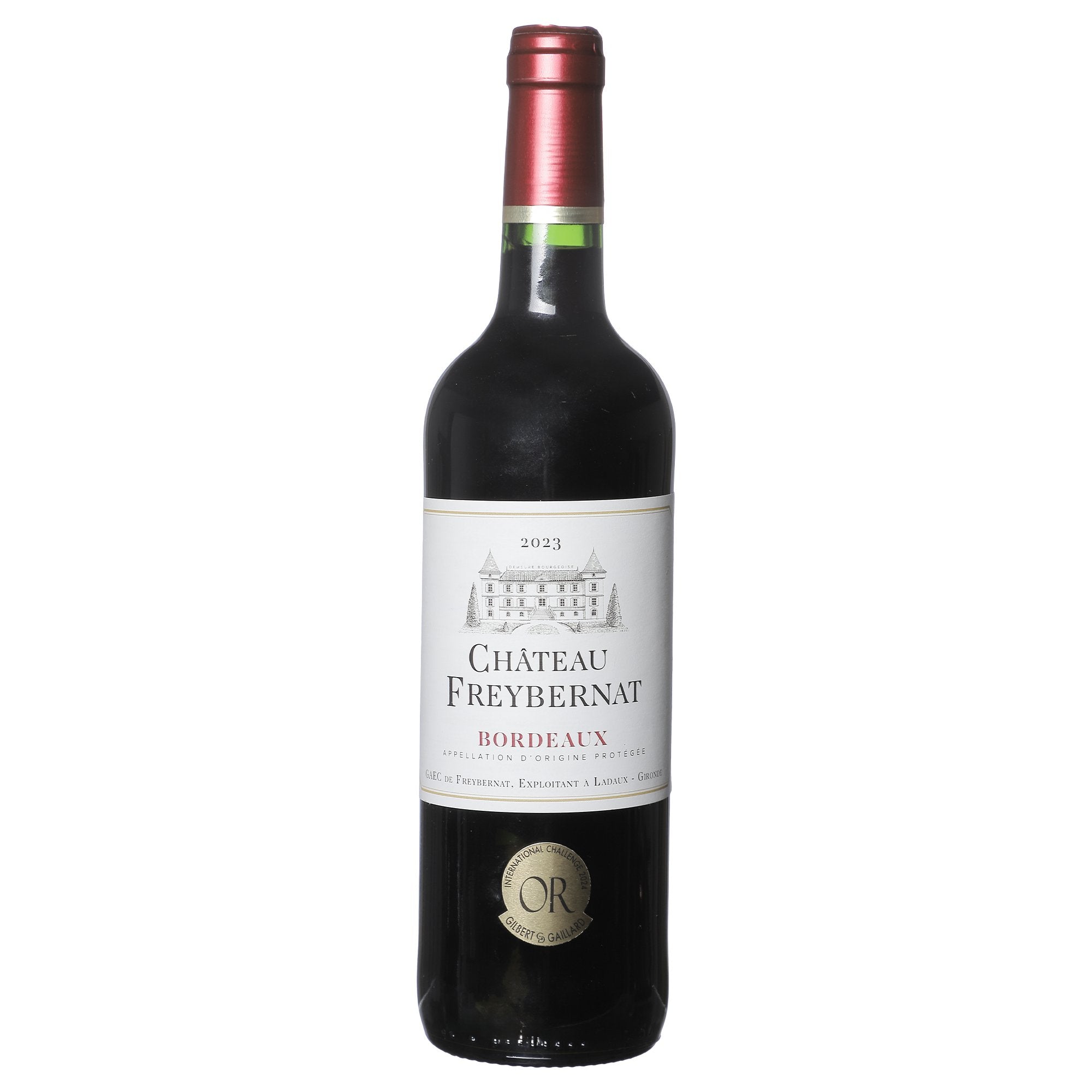 Château Freybernat 2023 vin rouge médaille d'or 12,5%