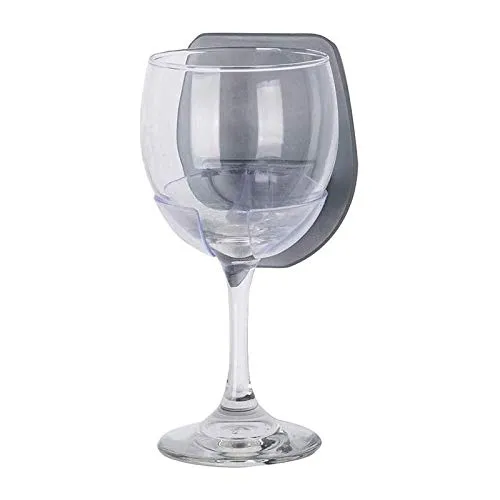 Shop-Story Maison porte-verre vin baignoire gris ventouse