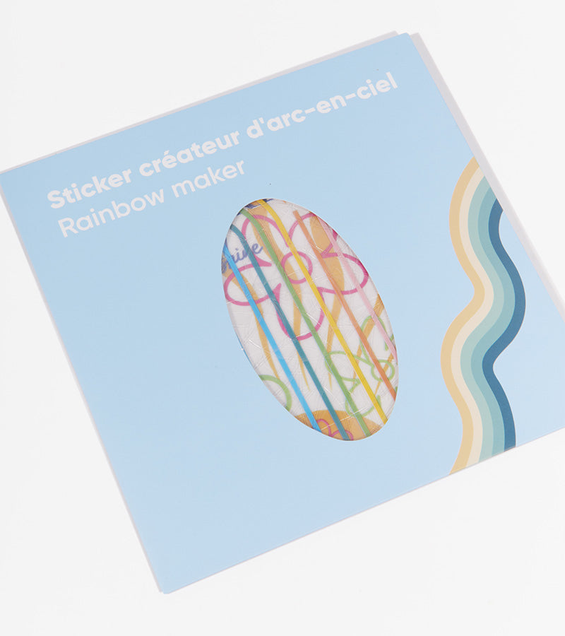 L'avant gardiste Objets déco pack 3 stickers arc-en-ciel fenêtre