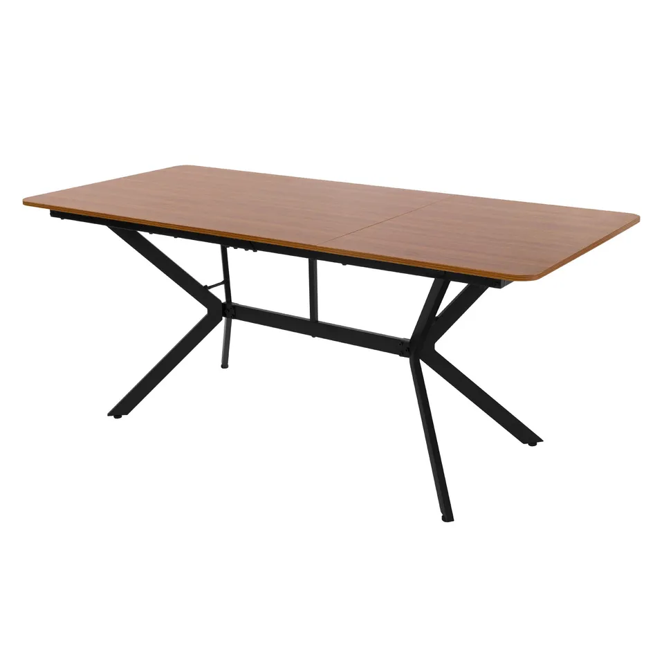 ECD Germany Möbel table à manger bois 180 cm marron foncé