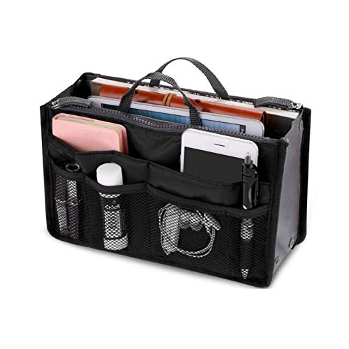 Shop-Story Lifestyle organisateur sac à main noir tissu