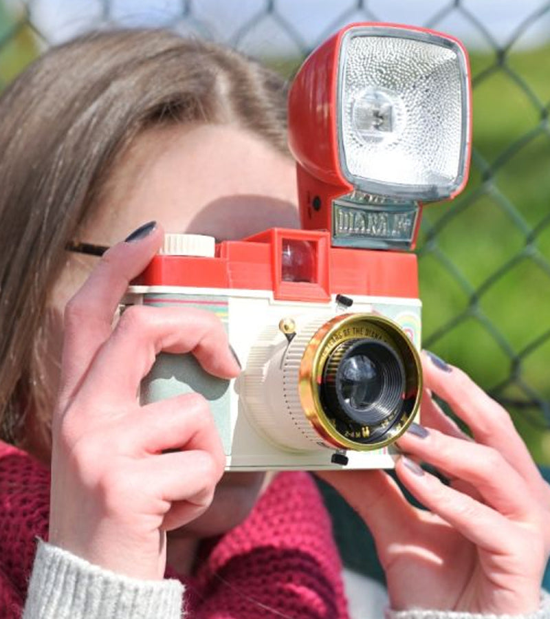 L'avant gardiste Diana F+ appareil photo vintage flash