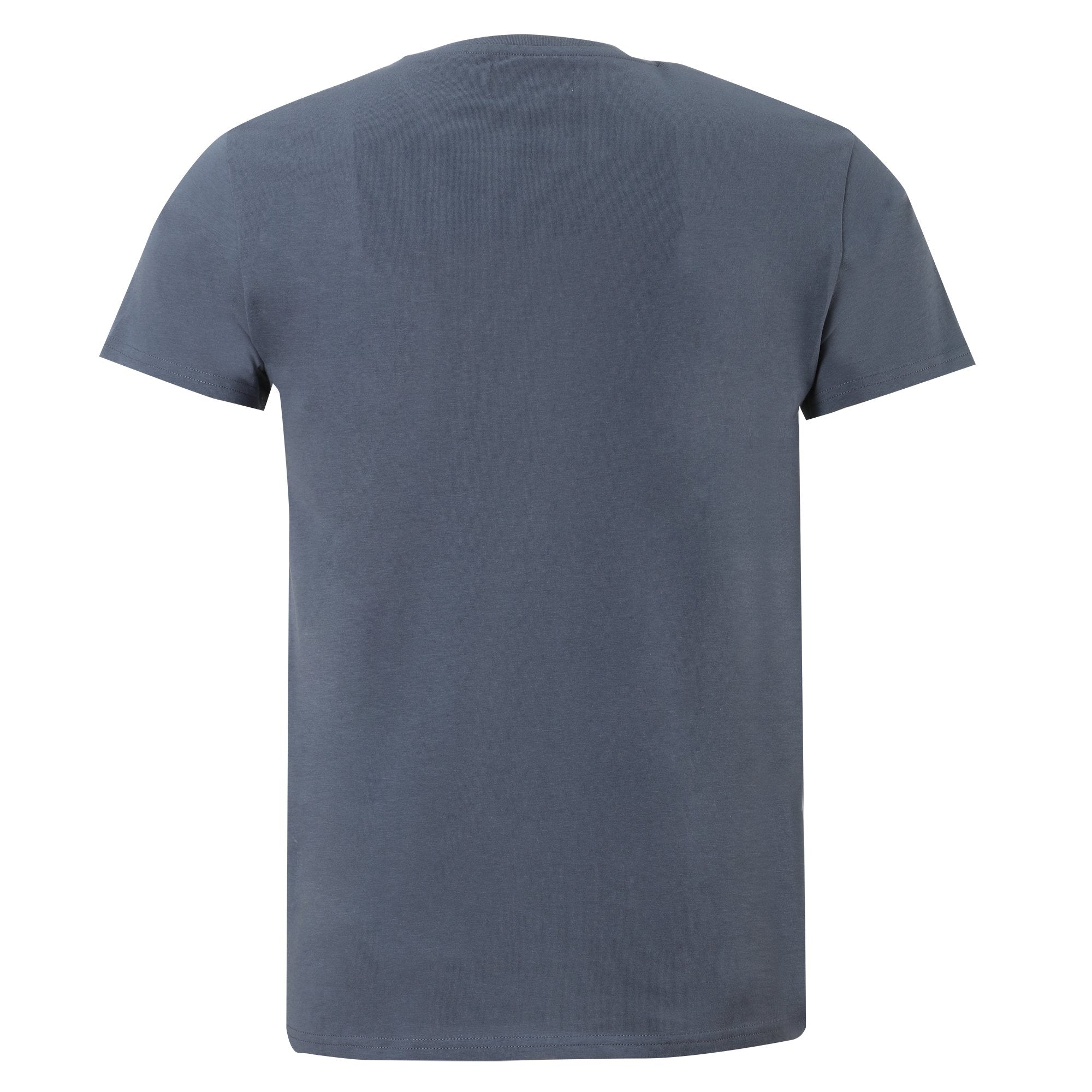 Stokomani Mode tee-shirt manche courte bleu homme coton