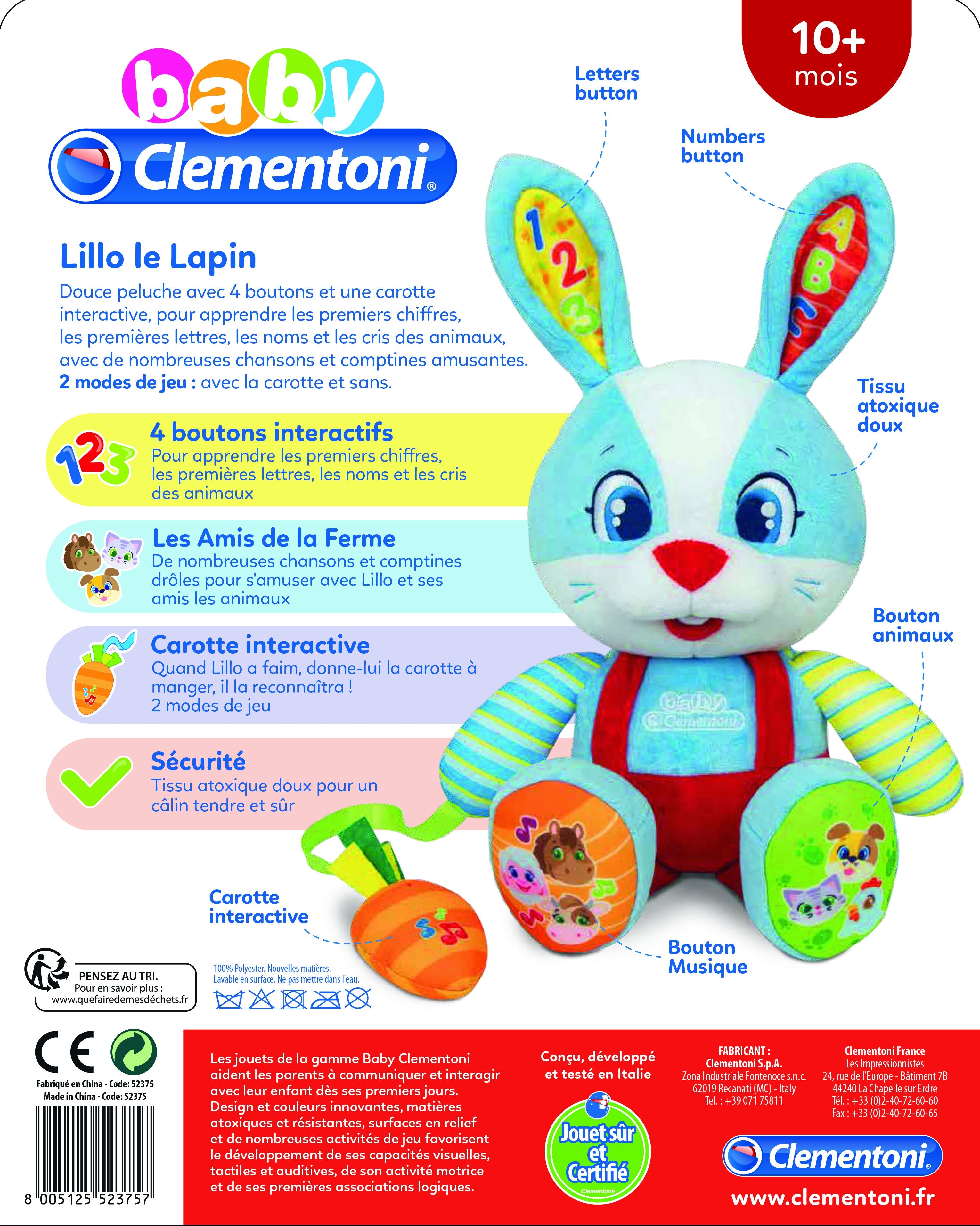 Valentin Mon Petit Lapin peluche bébé 0-24 mois