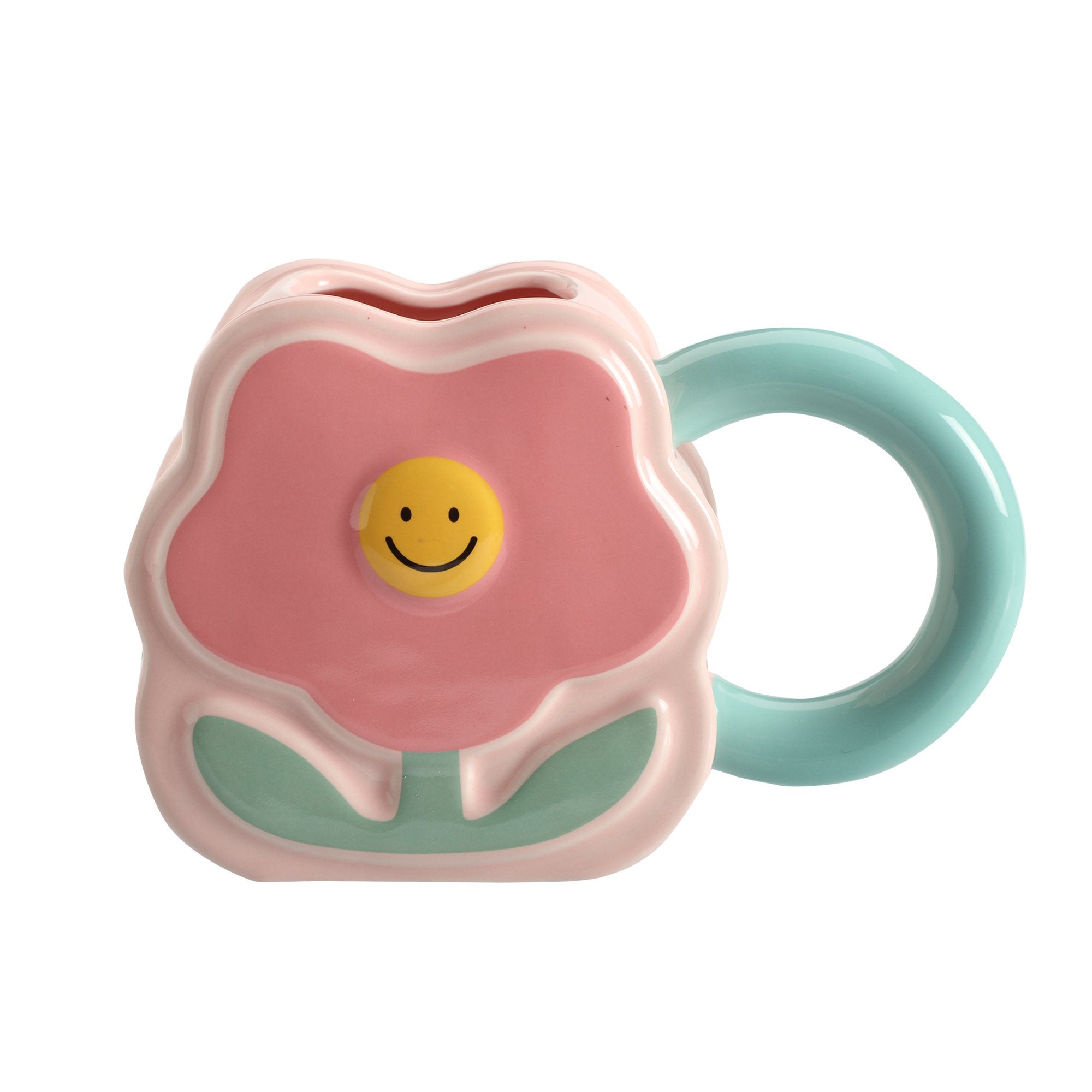 Stokomani Maison Mug céramique motif fleur 450 ml