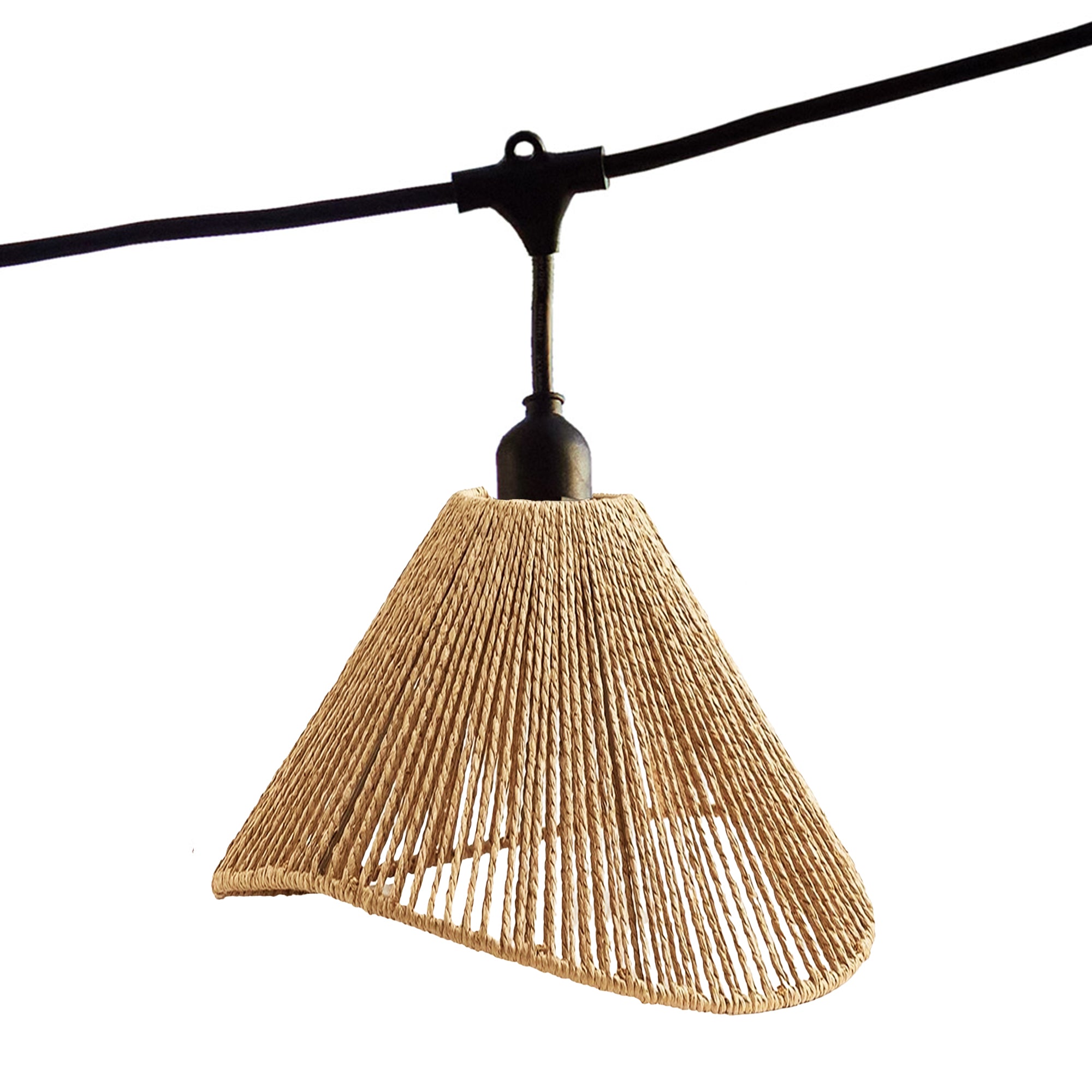 Red Deco Raffy Light guirlande 6m corde 7 ampoules E27