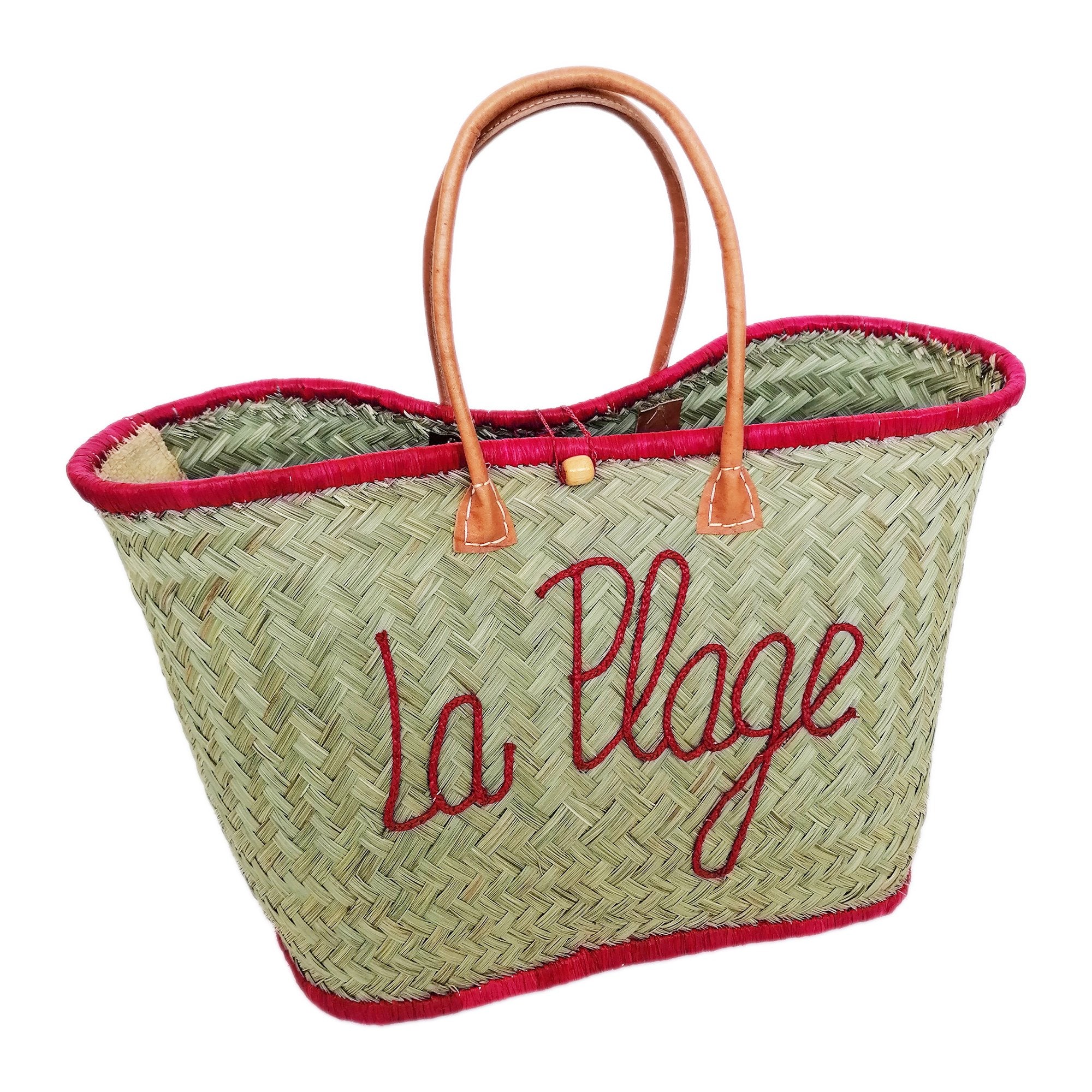 Stokomani Voyage panier de plage brodé sac été