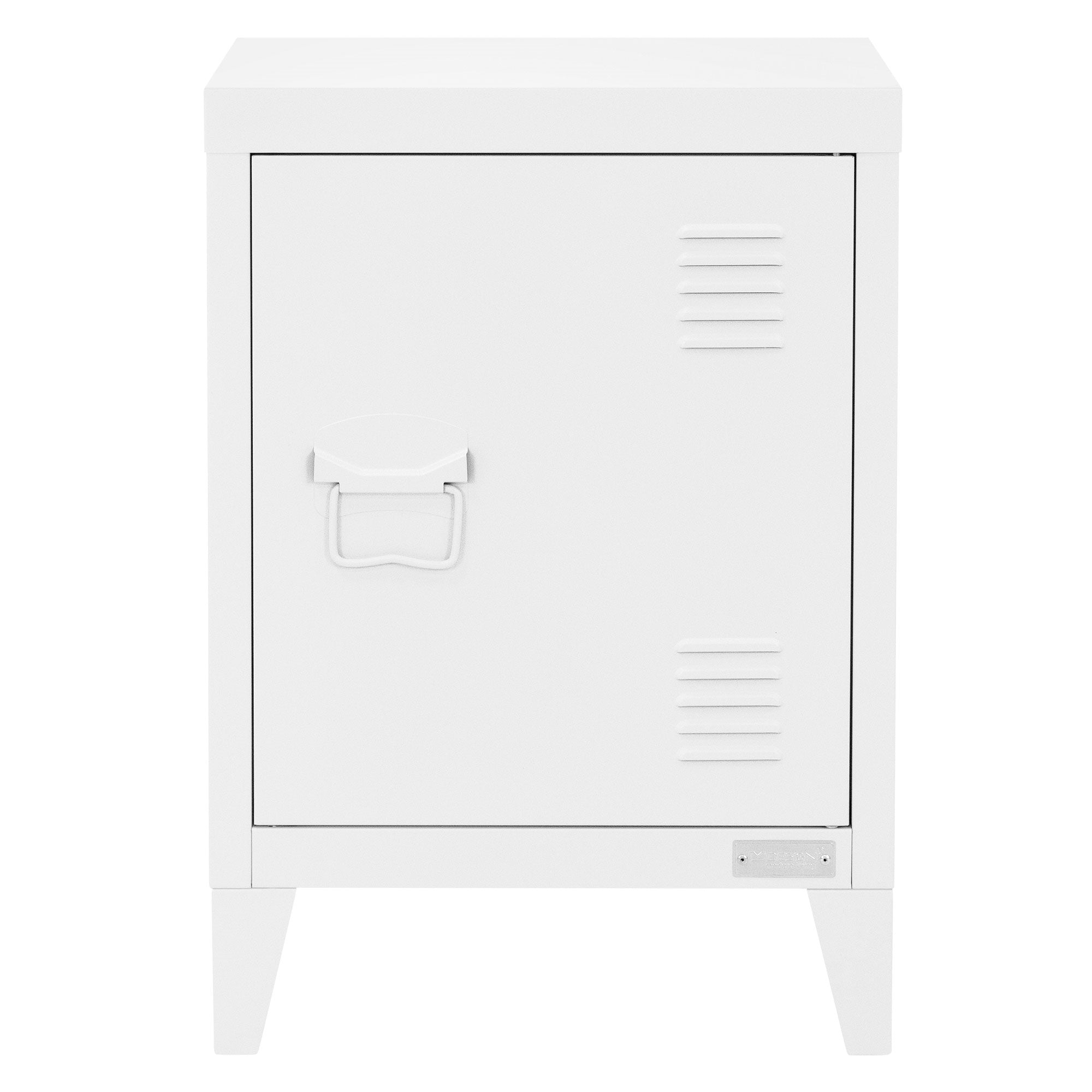 ECD Germany ML Design chevet blanc 40x30x58 cm acier