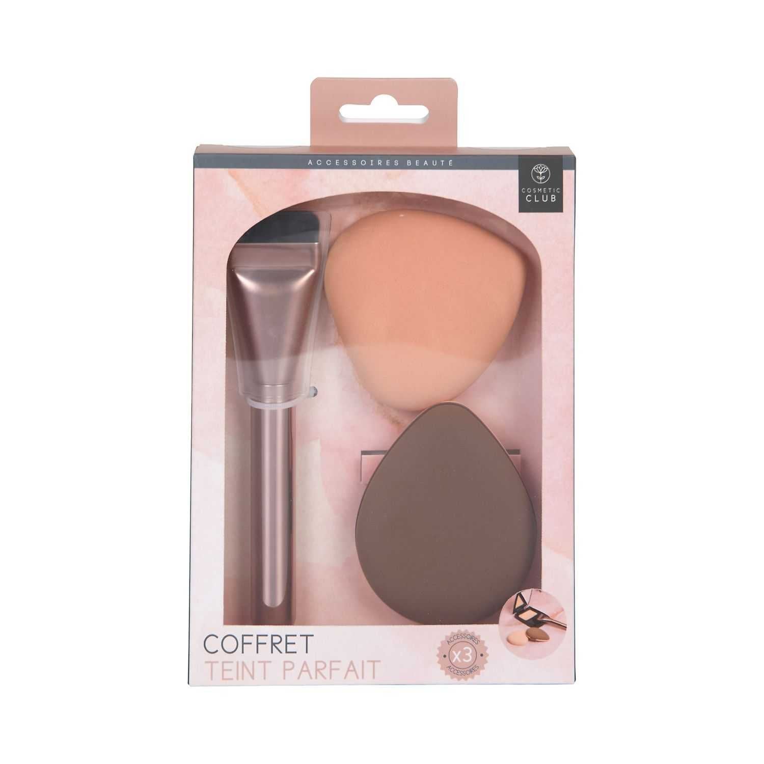 Stokomani Coffret teint 3 pièces pinceau houpettes