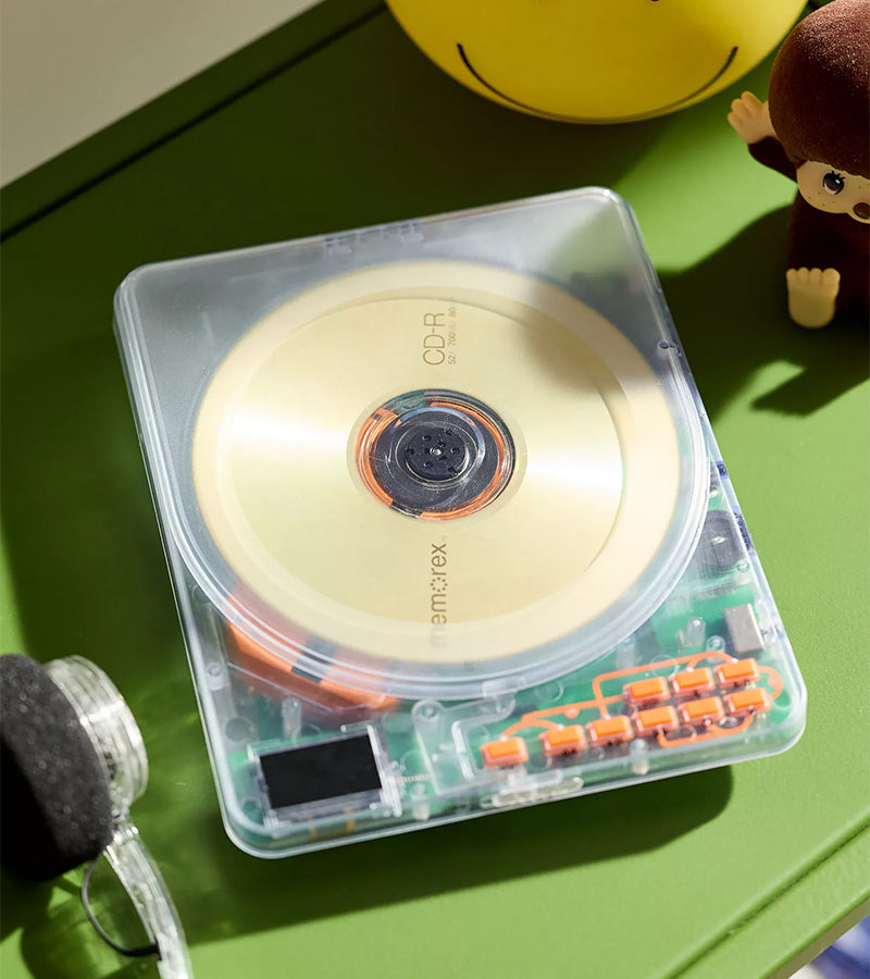 L'avant gardiste Retradisc lecteur CD Bluetooth portable rétro