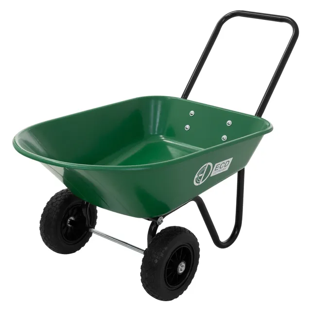 ECD Germany Garten chariot jardin 78L basculant 100 kg