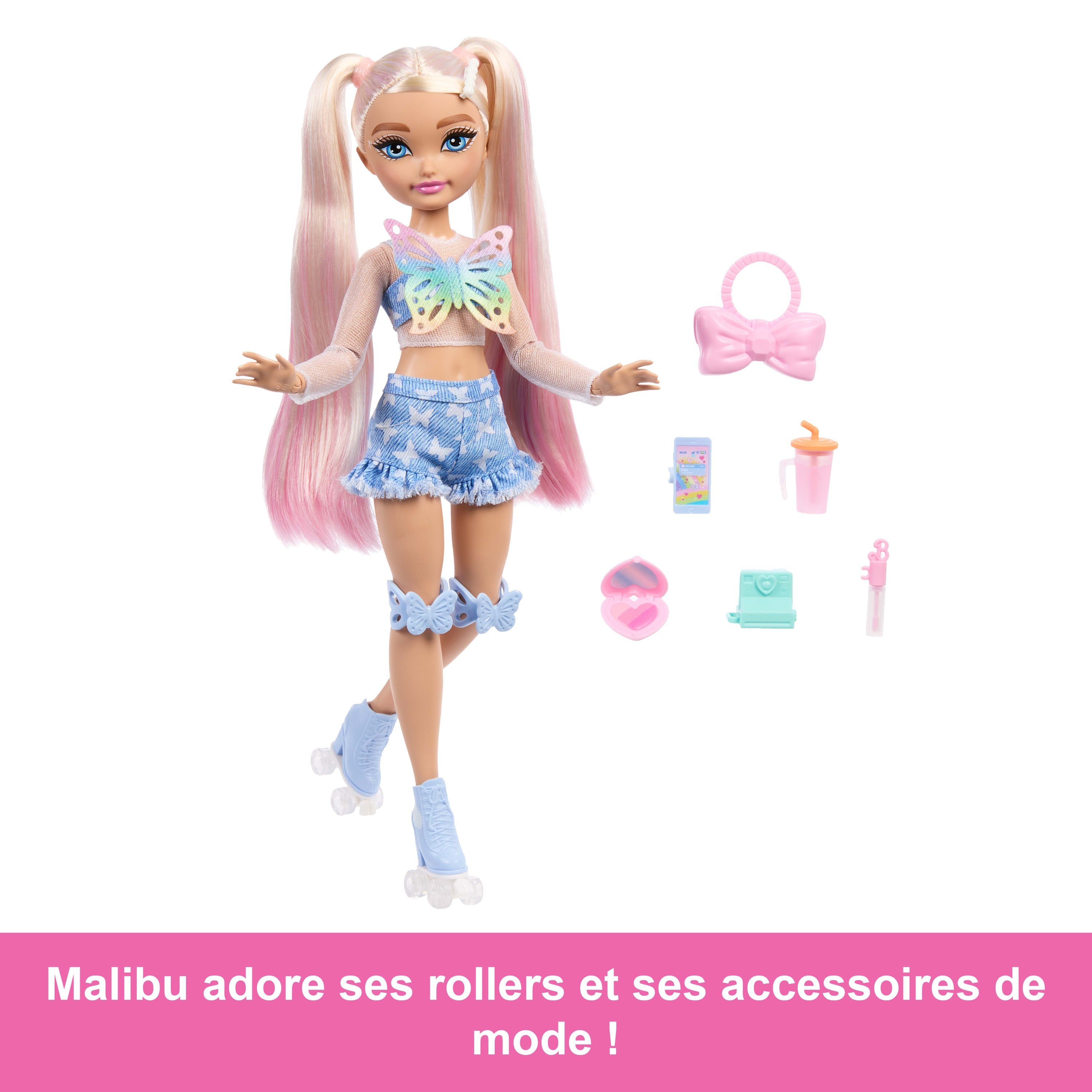 Barbie DreamBesties Malibu Roller poupée roller enfant