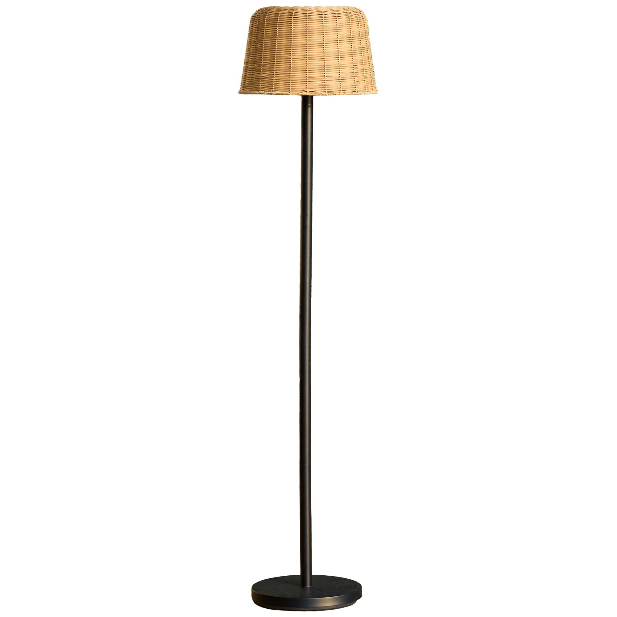 Red Deco Mateo Solar lampadaire solaire rotin H160cm LED