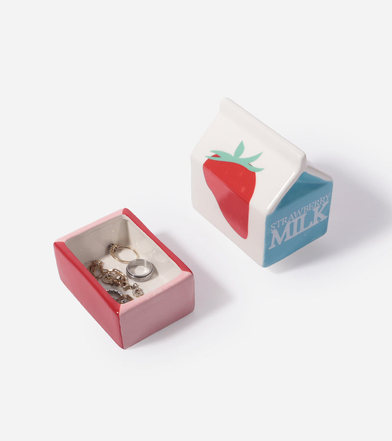 L'avant gardiste boîte à bijoux brique de lait fun