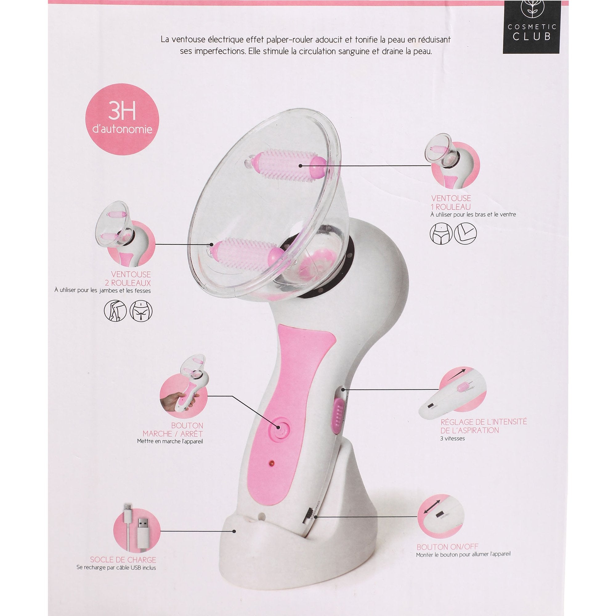 Stokomani Appareil à massage anti-cellulite ventouse
