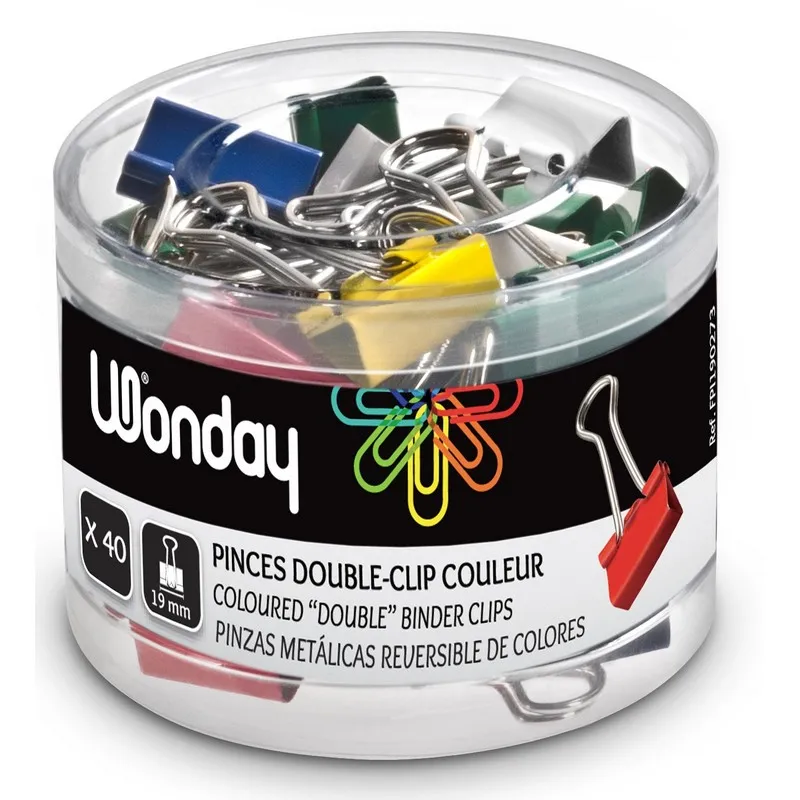 Safe Tool Boîte 40 pinces 19 mm couleur bureau