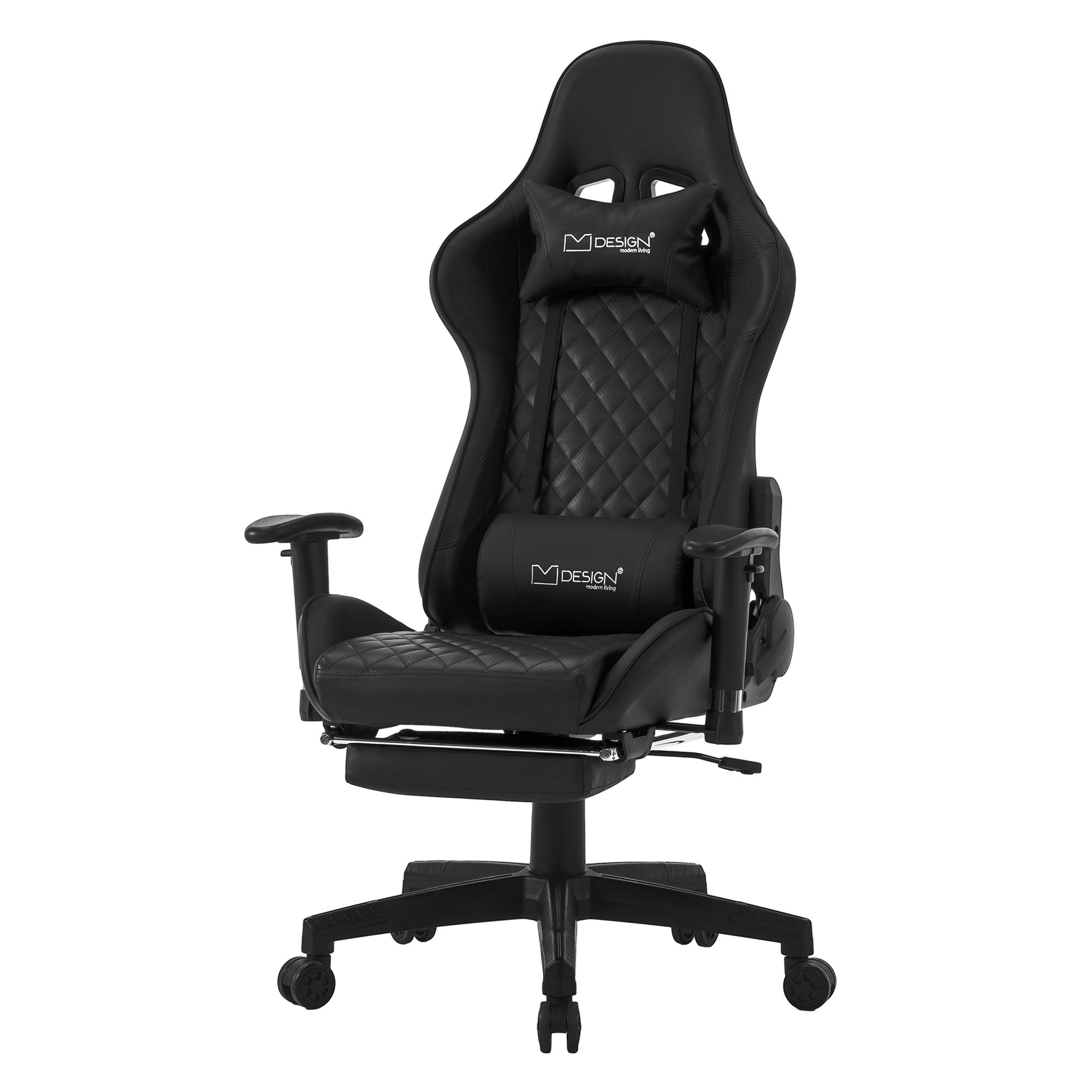 ECD Germany Möbel chaise gaming noire simili cuir