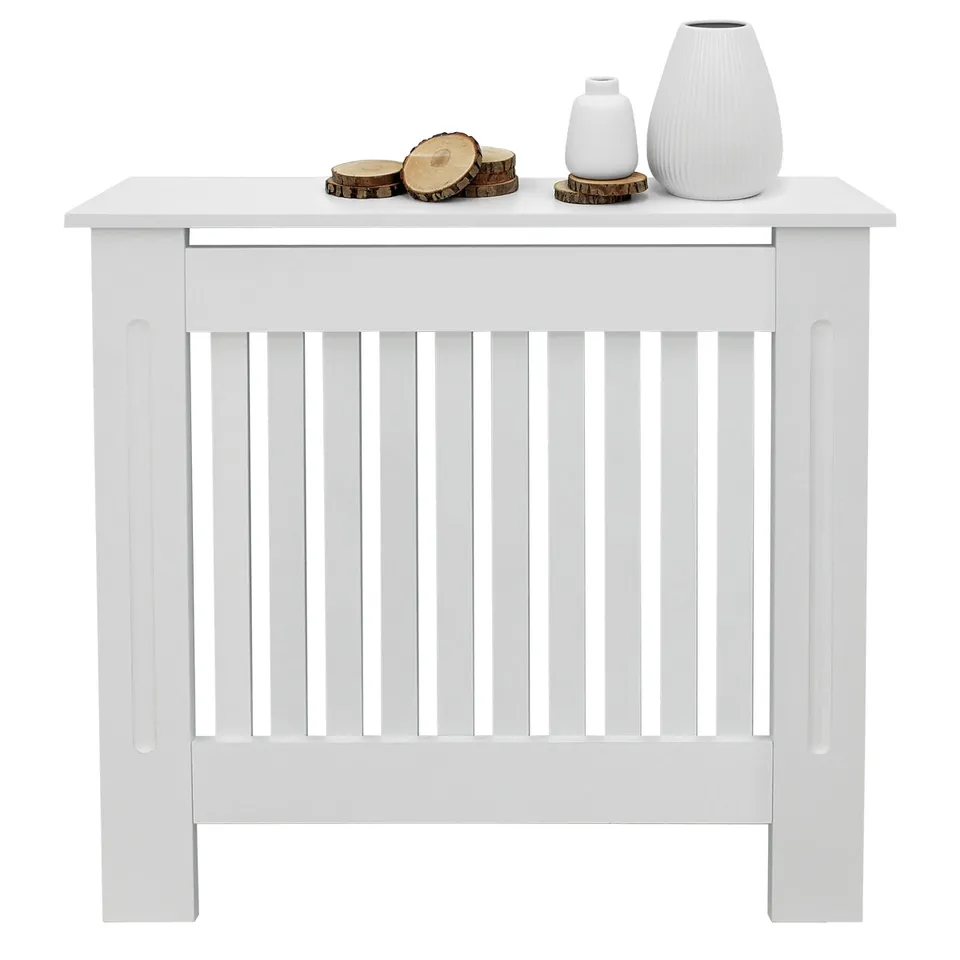 ECD Germany Heizungen Cache Radiateur Blanc MDF 78x19x82cm