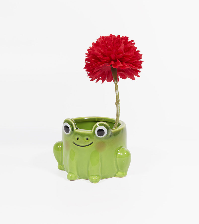 L'avant gardiste Pot plante grenouille cache-pot céramique