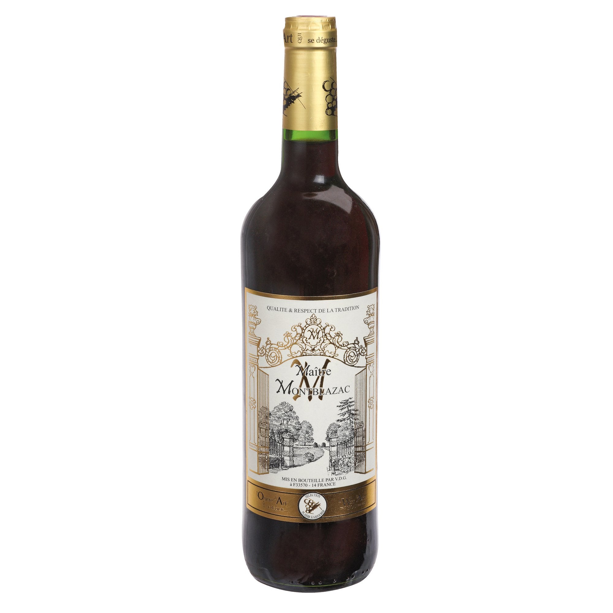Maître Montblazac 12% vin blanc bouteille à offrir