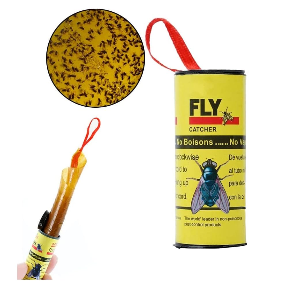 Shop-Story Fly Rollers pack 4 rouleaux attrape-mouches