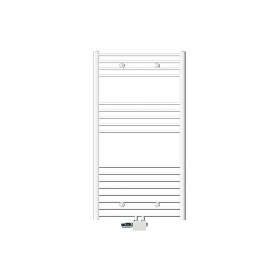 ECD Germany radiateur sèche-serviettes blanc 75x120 cm courbe